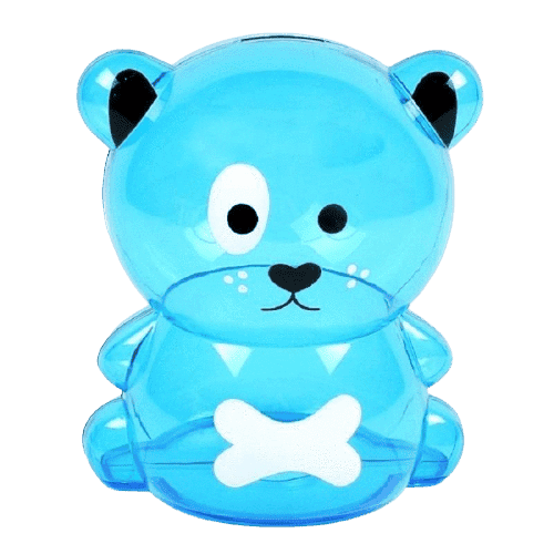 Mealheiro Com Ursinho De Peluche Azul