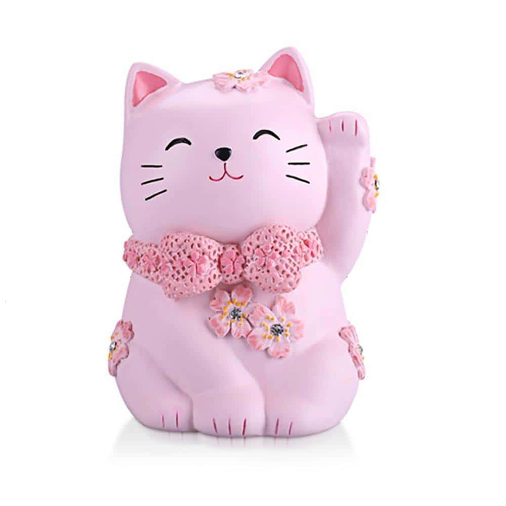 Mealheiro Para Gatos Cor-De-Rosa