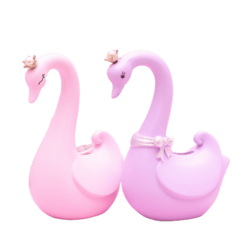 Mealheiro Cisne Rosa